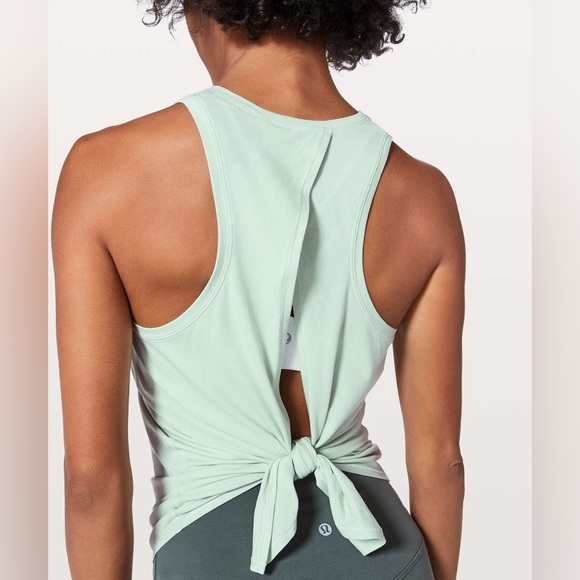 Lululemon All Tied Up Tank Sea Breeze Green Women's Size 10 - Picture 1 of 8